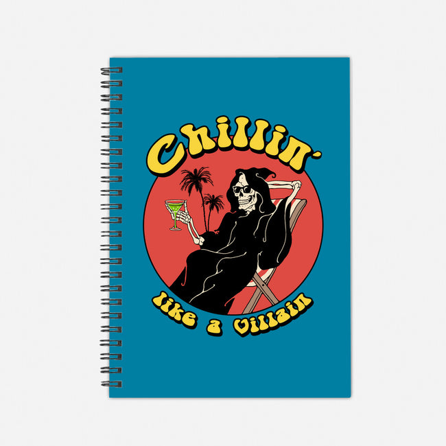 Chillin' Like A Villain-none dot grid notebook-vp021