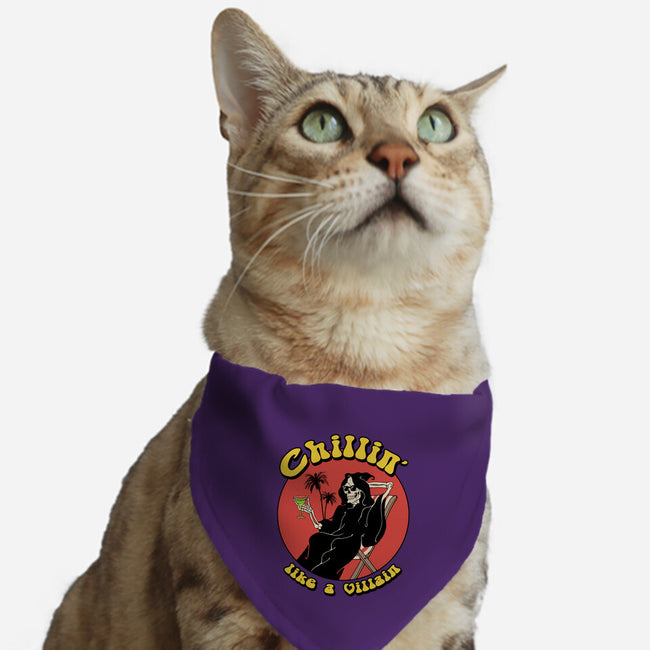Chillin' Like A Villain-cat adjustable pet collar-vp021
