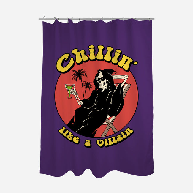 Chillin' Like A Villain-none polyester shower curtain-vp021