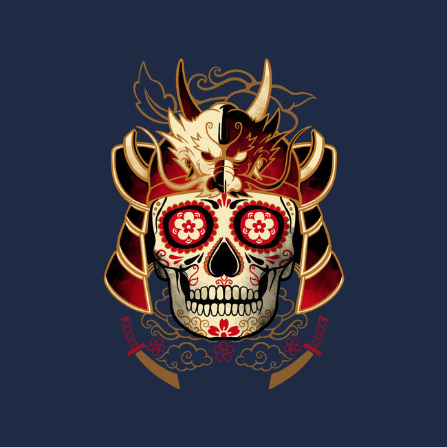 Samurai Calavera Skull-none basic tote-NemiMakeit