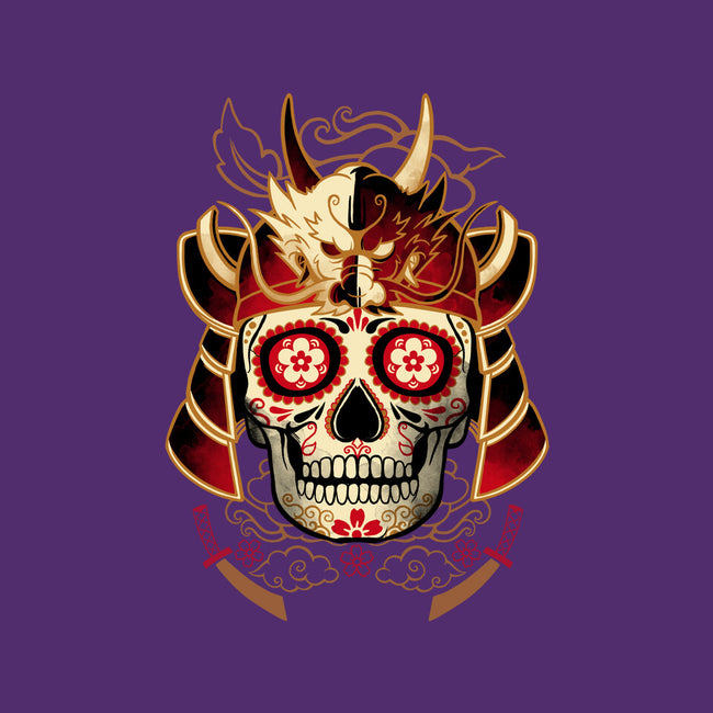 Samurai Calavera Skull-none fleece blanket-NemiMakeit