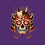 Samurai Calavera Skull-none drawstring bag-NemiMakeit