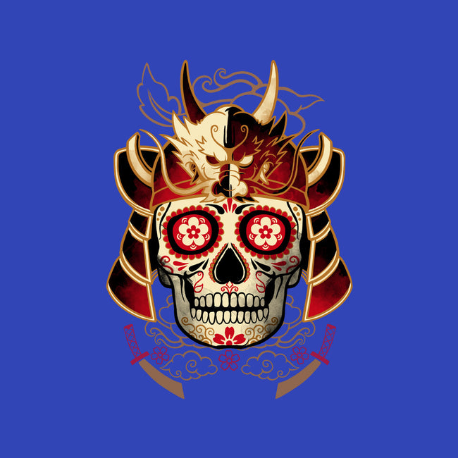 Samurai Calavera Skull-none stretched canvas-NemiMakeit