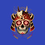 Samurai Calavera Skull-womens v-neck tee-NemiMakeit