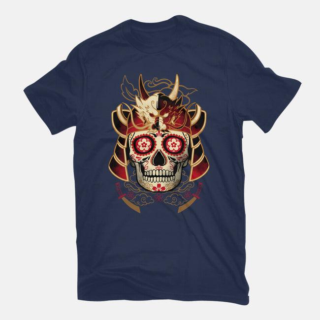 Samurai Calavera Skull-womens basic tee-NemiMakeit