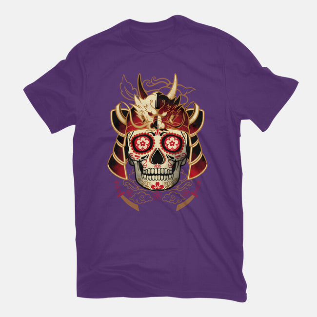 Samurai Calavera Skull-womens basic tee-NemiMakeit