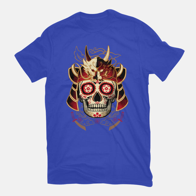Samurai Calavera Skull-mens heavyweight tee-NemiMakeit