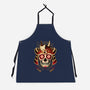 Samurai Calavera Skull-unisex kitchen apron-NemiMakeit