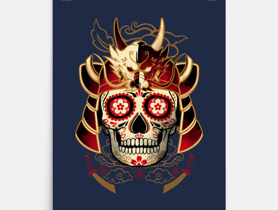 Samurai Calavera Skull