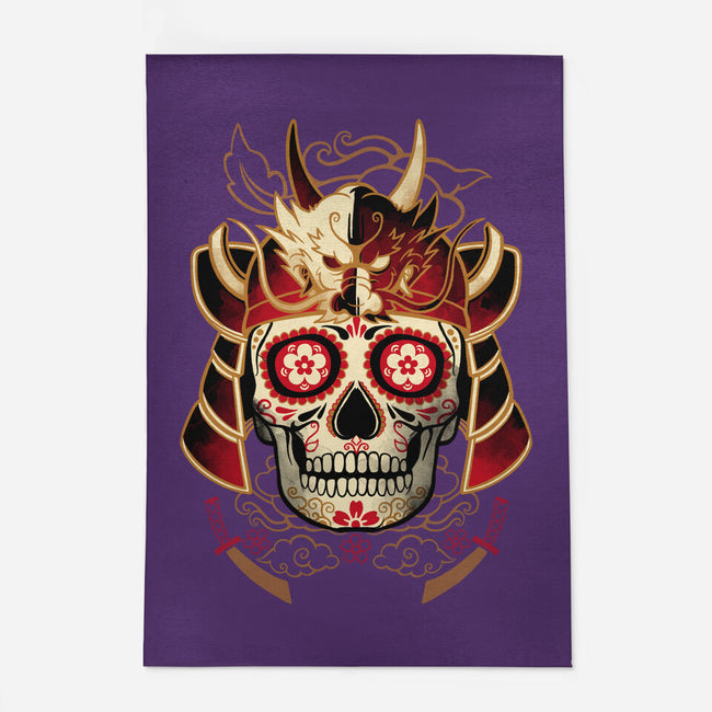 Samurai Calavera Skull-none outdoor rug-NemiMakeit