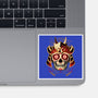 Samurai Calavera Skull-none glossy sticker-NemiMakeit