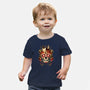 Samurai Calavera Skull-baby basic tee-NemiMakeit