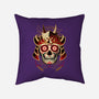 Samurai Calavera Skull-none removable cover w insert throw pillow-NemiMakeit