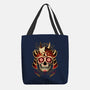 Samurai Calavera Skull-none basic tote-NemiMakeit