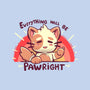 Everything will be Pawright-none adjustable tote-TechraNova