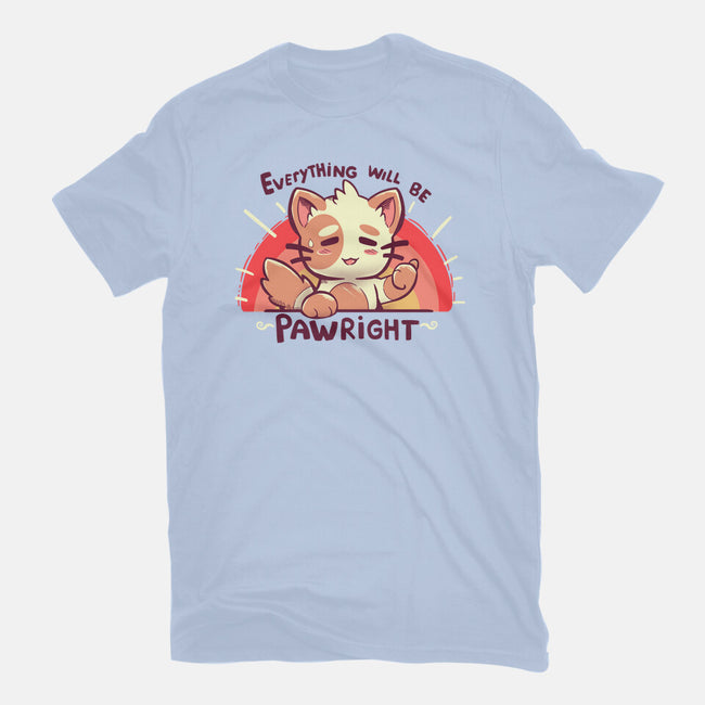 Everything will be Pawright-unisex basic tee-TechraNova