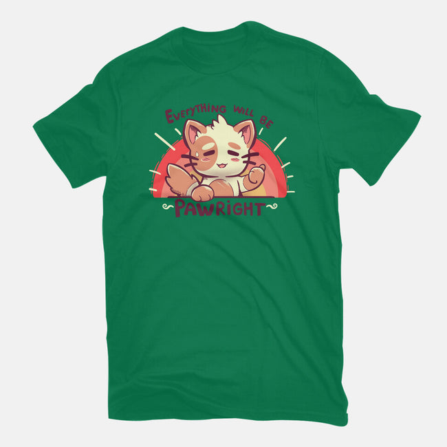 Everything will be Pawright-unisex basic tee-TechraNova