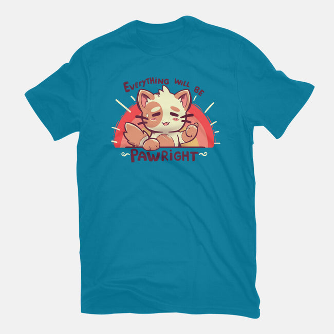 Everything will be Pawright-unisex basic tee-TechraNova
