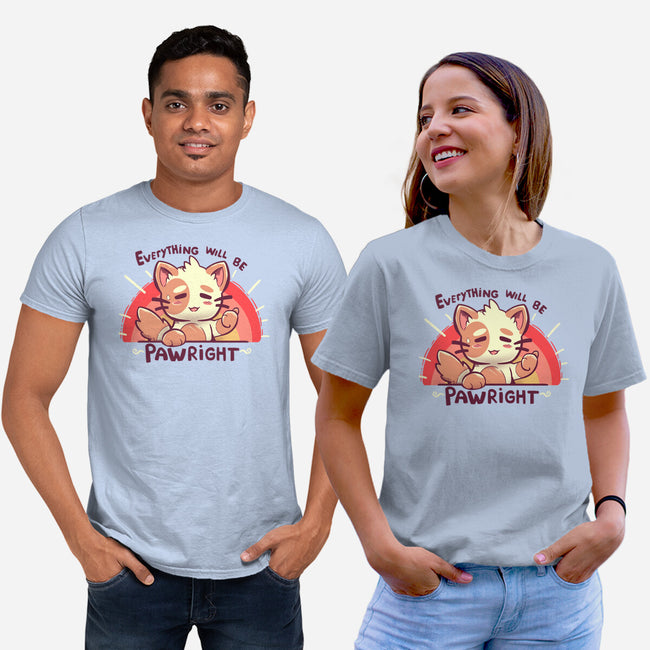 Everything will be Pawright-unisex basic tee-TechraNova