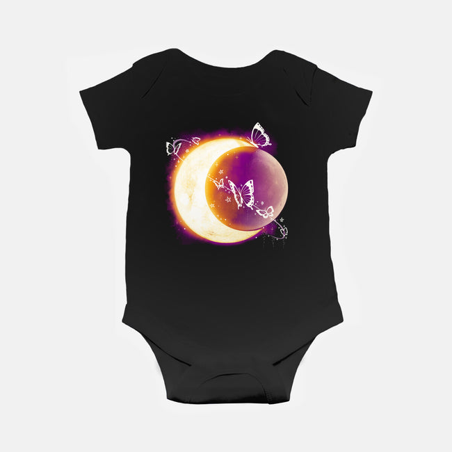 Space Moon-baby basic onesie-Vallina84