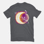 Space Moon-womens basic tee-Vallina84