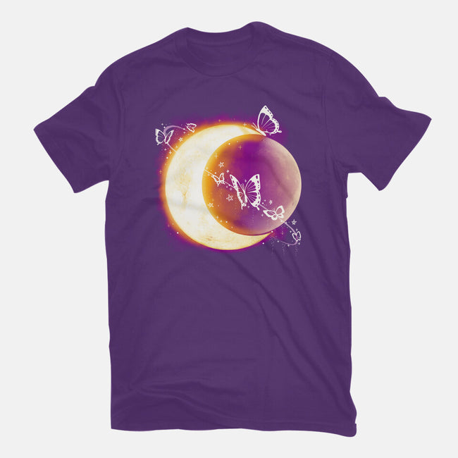 Space Moon-womens basic tee-Vallina84
