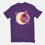 Space Moon-womens basic tee-Vallina84