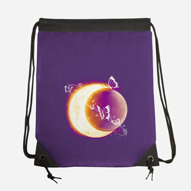 Space Moon-none drawstring bag-Vallina84