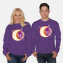 Space Moon-unisex crew neck sweatshirt-Vallina84