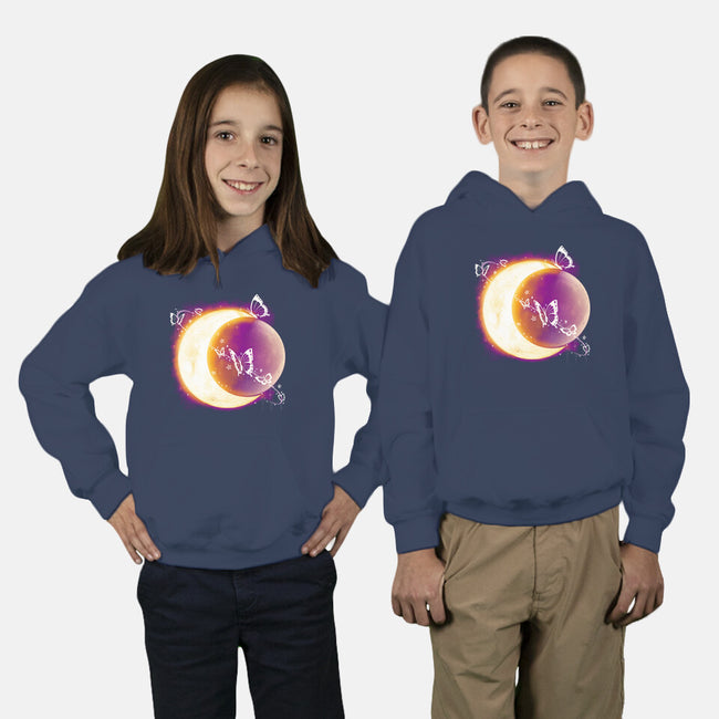 Space Moon-youth pullover sweatshirt-Vallina84
