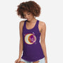 Space Moon-womens racerback tank-Vallina84