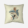 Catana Shark-none removable cover w insert throw pillow-vp021