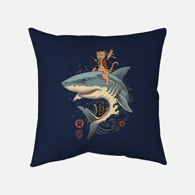 Catana Shark-none removable cover w insert throw pillow-vp021