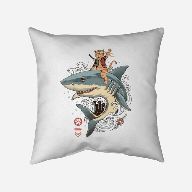 Catana Shark-none removable cover w insert throw pillow-vp021