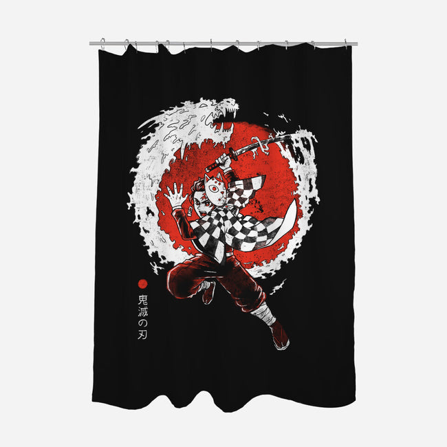 The Red Slayer-none polyester shower curtain-Arigatees