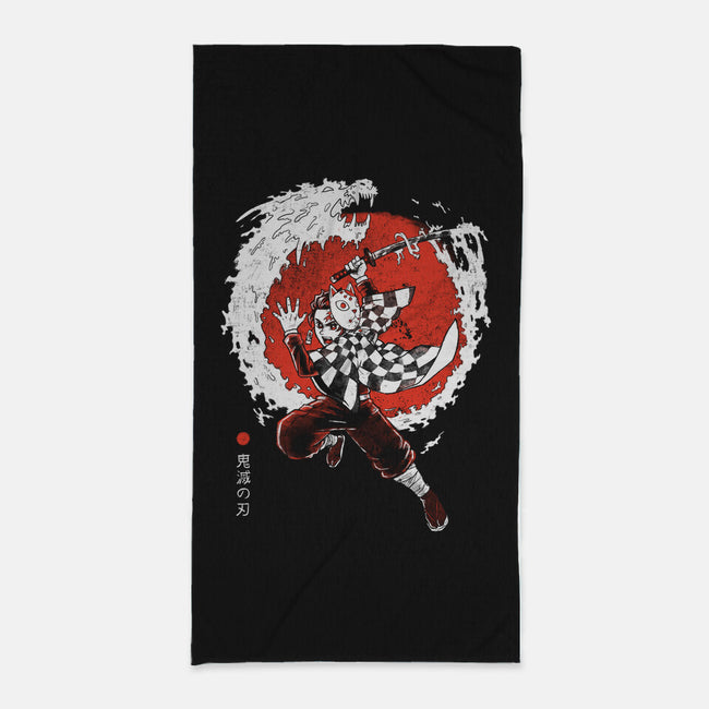 The Red Slayer-none beach towel-Arigatees