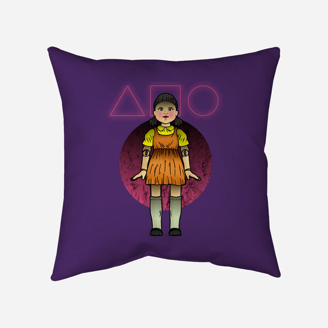 Green Light Doll-none removable cover throw pillow-fanfreak1