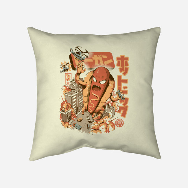 Great Hot Dog-none removable cover w insert throw pillow-ilustrata