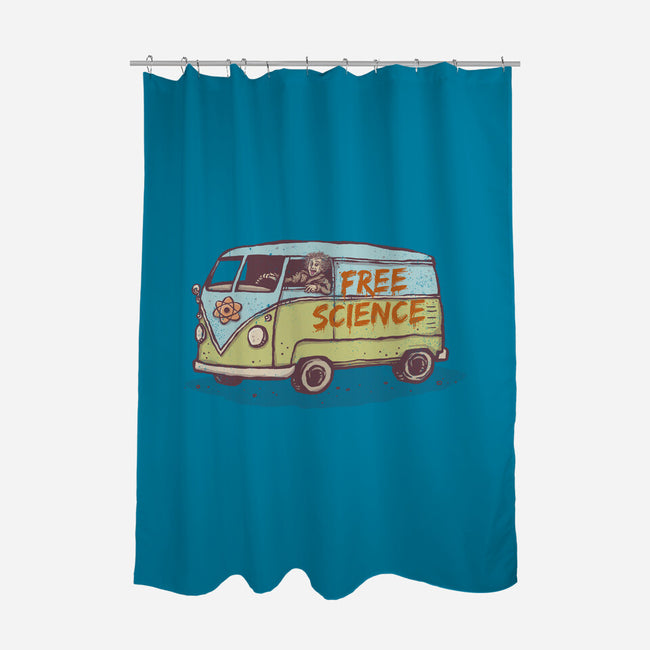 Free Science-none polyester shower curtain-kg07