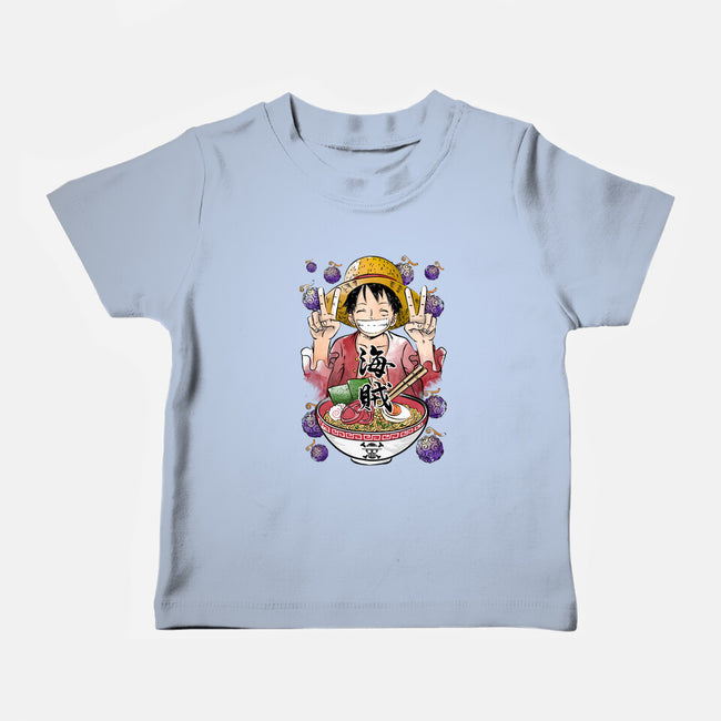 Pirate King Ramen-baby basic tee-DrMonekers