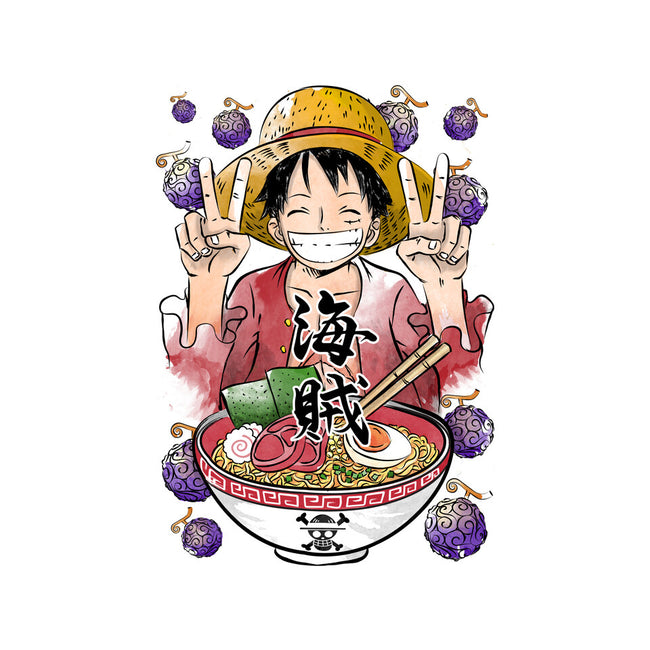 Pirate King Ramen-none removable cover w insert throw pillow-DrMonekers