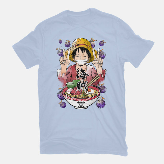 Pirate King Ramen-womens fitted tee-DrMonekers