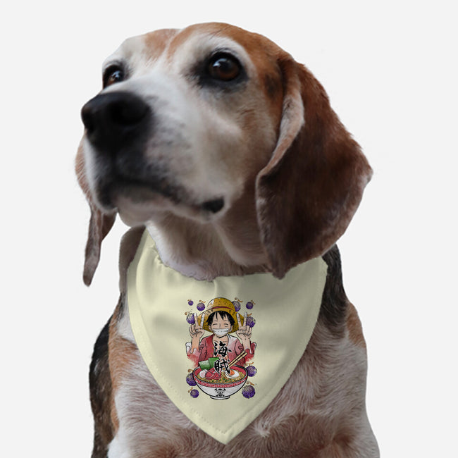 Pirate King Ramen-dog adjustable pet collar-DrMonekers