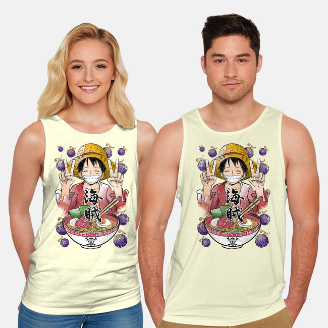 Pirate King Ramen-unisex basic tank-DrMonekers