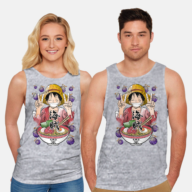 Pirate King Ramen-unisex basic tank-DrMonekers