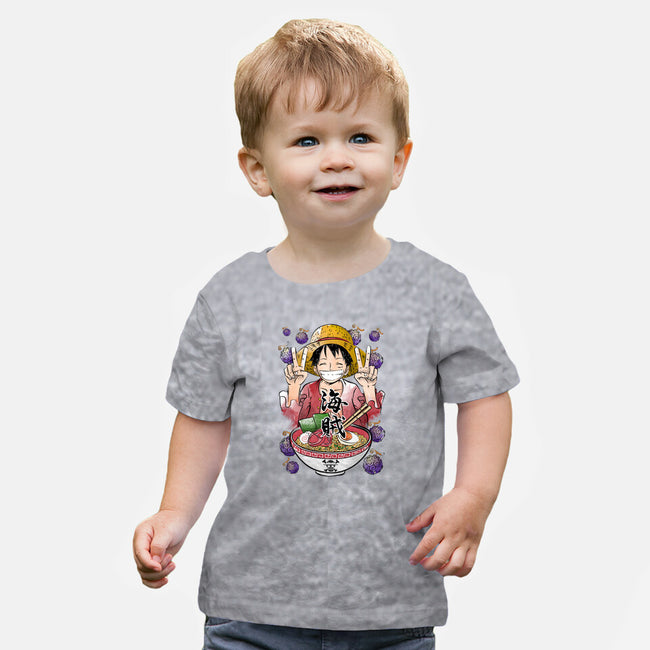 Pirate King Ramen-baby basic tee-DrMonekers