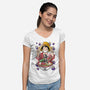 Pirate King Ramen-womens v-neck tee-DrMonekers