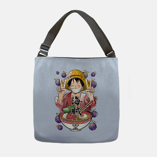 Pirate King Ramen-none adjustable tote-DrMonekers