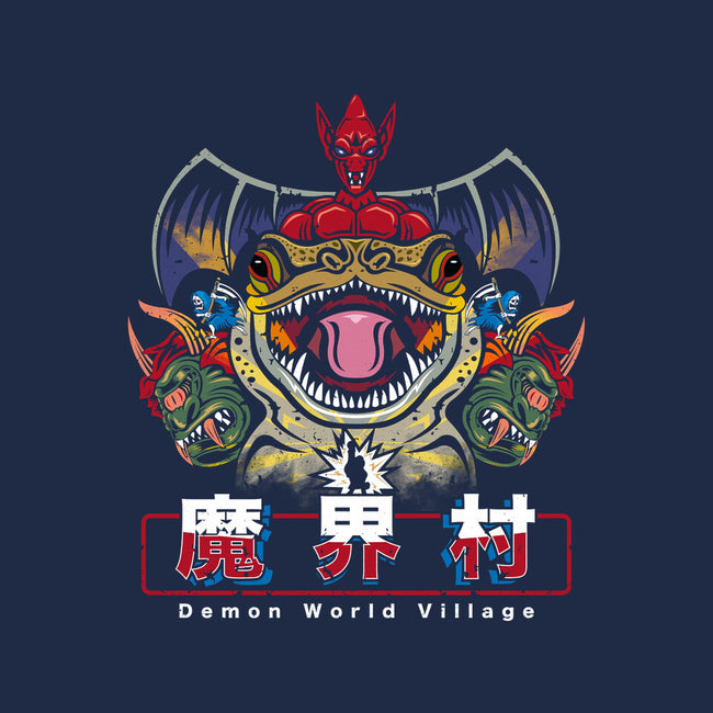 Demon World Village-none basic tote-Logozaste