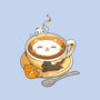 Latte Cat-none removable cover w insert throw pillow-tobefonseca
